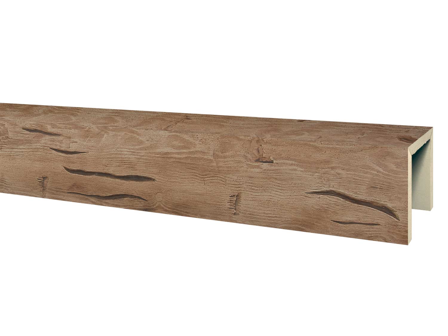 Hewn Faux Wood beam in Log