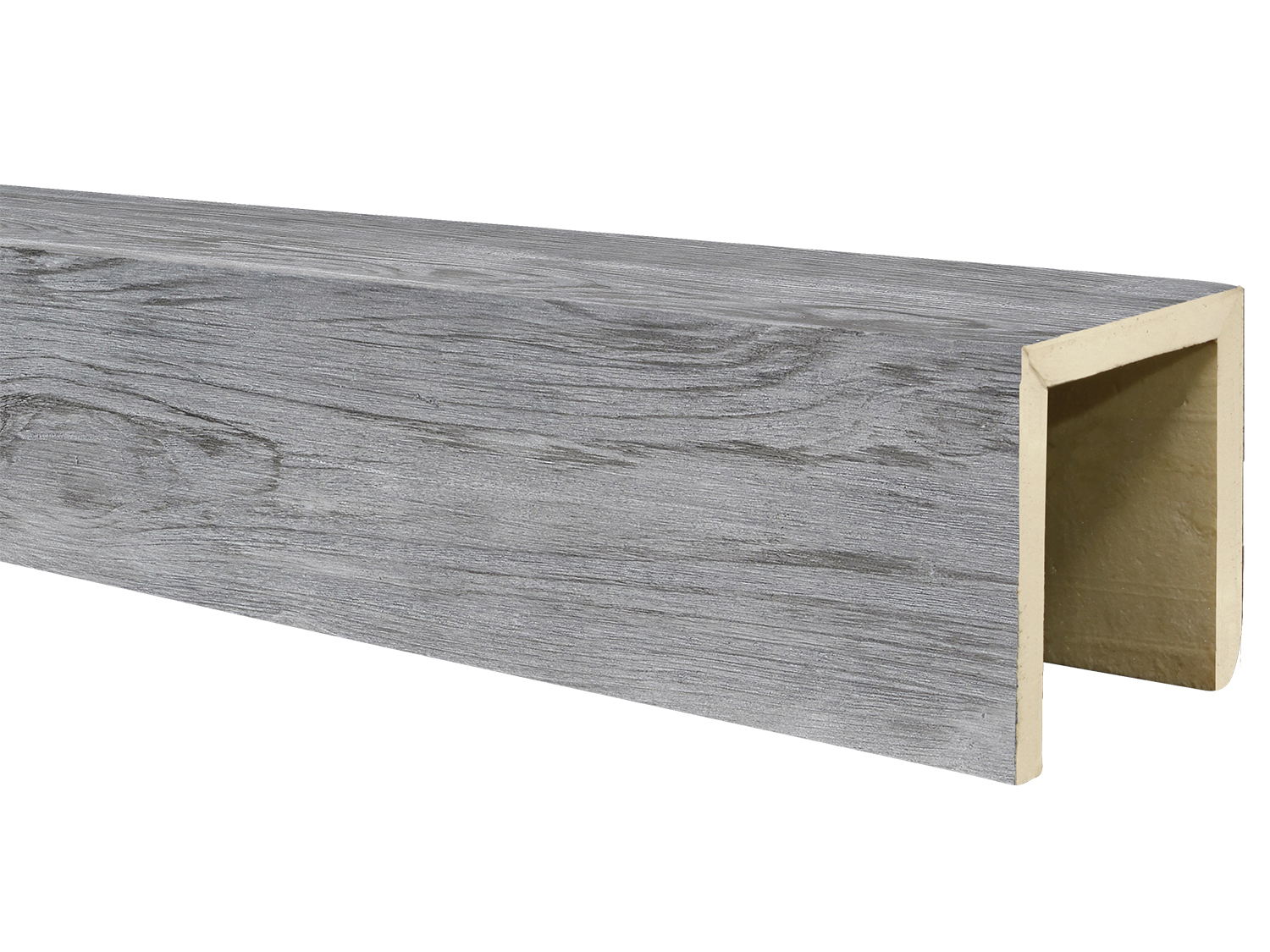 Old Barn Faux Wood Beam in Weathered Gray