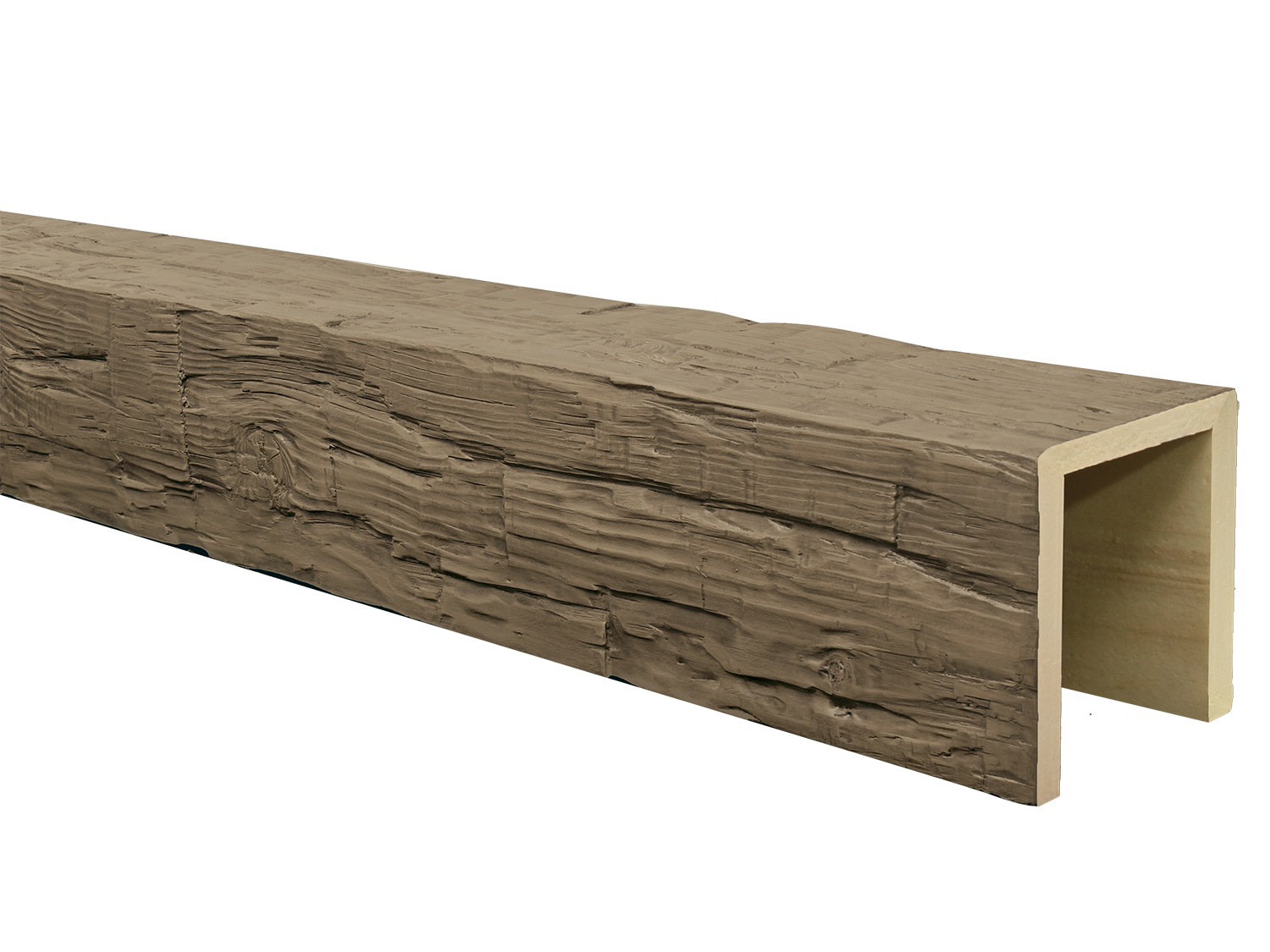 Old Tuscan Faux Wood Beam in Cappuccino