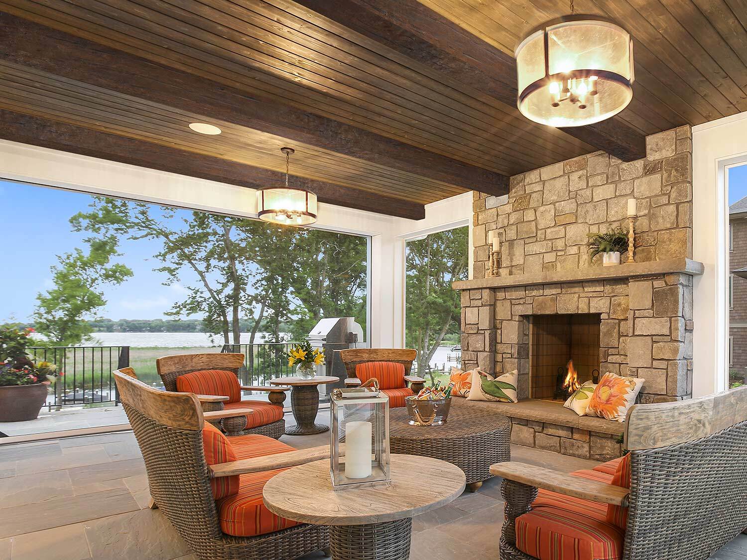 Magnolia Faux Beams in Espresso Brown