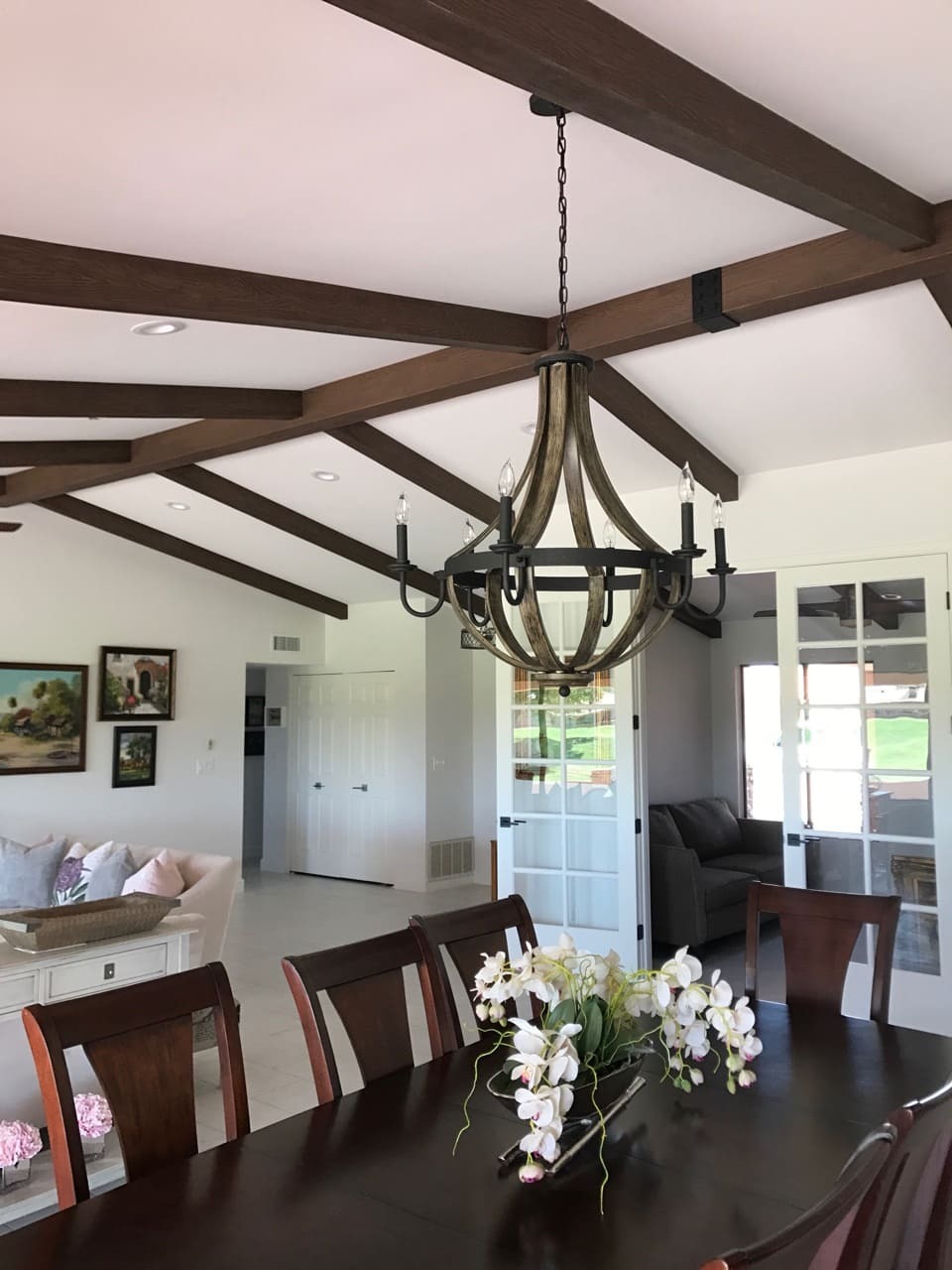 Magnolia Faux Wood Beams in Fresh Coffee