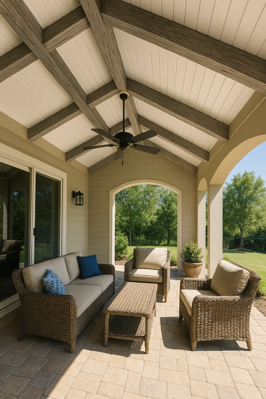 Dock Wood Faux Wood Beams in Weathered Gray Dock Wood Faux Wood Beams in Weathered Gray