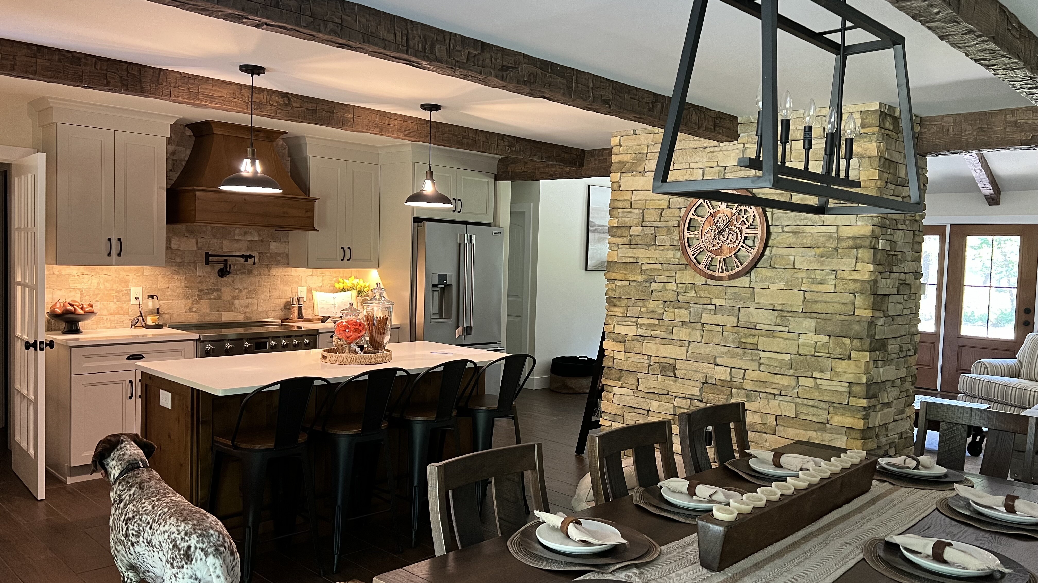 Old Tuscan Faux Wood Beams in Cappucino