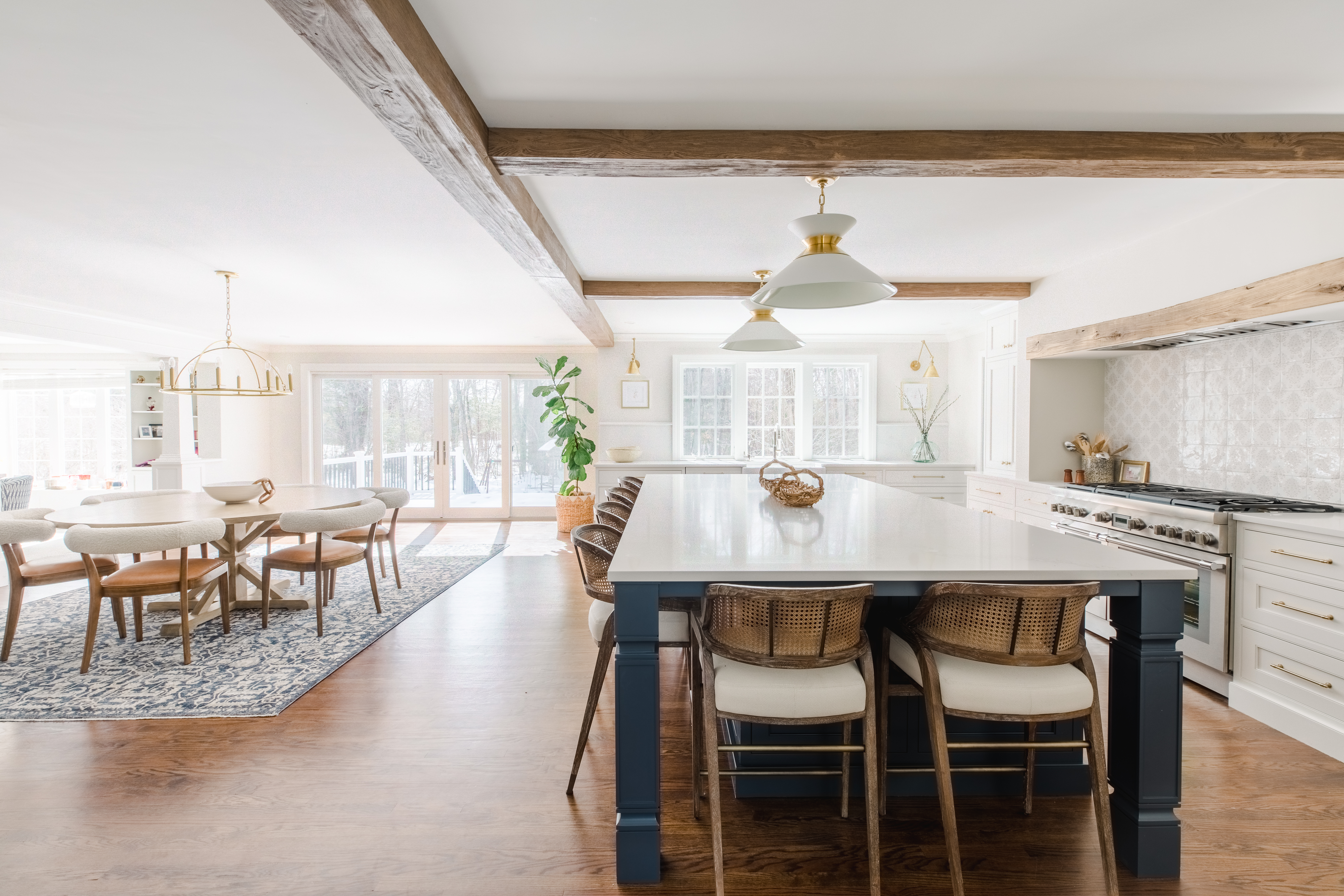 Old Barn Faux Wood Beams in Cappuccino