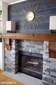 Saw Cut Faux Wood Mantel in Burnished Saw Cut Faux Wood Mantel in Burnished