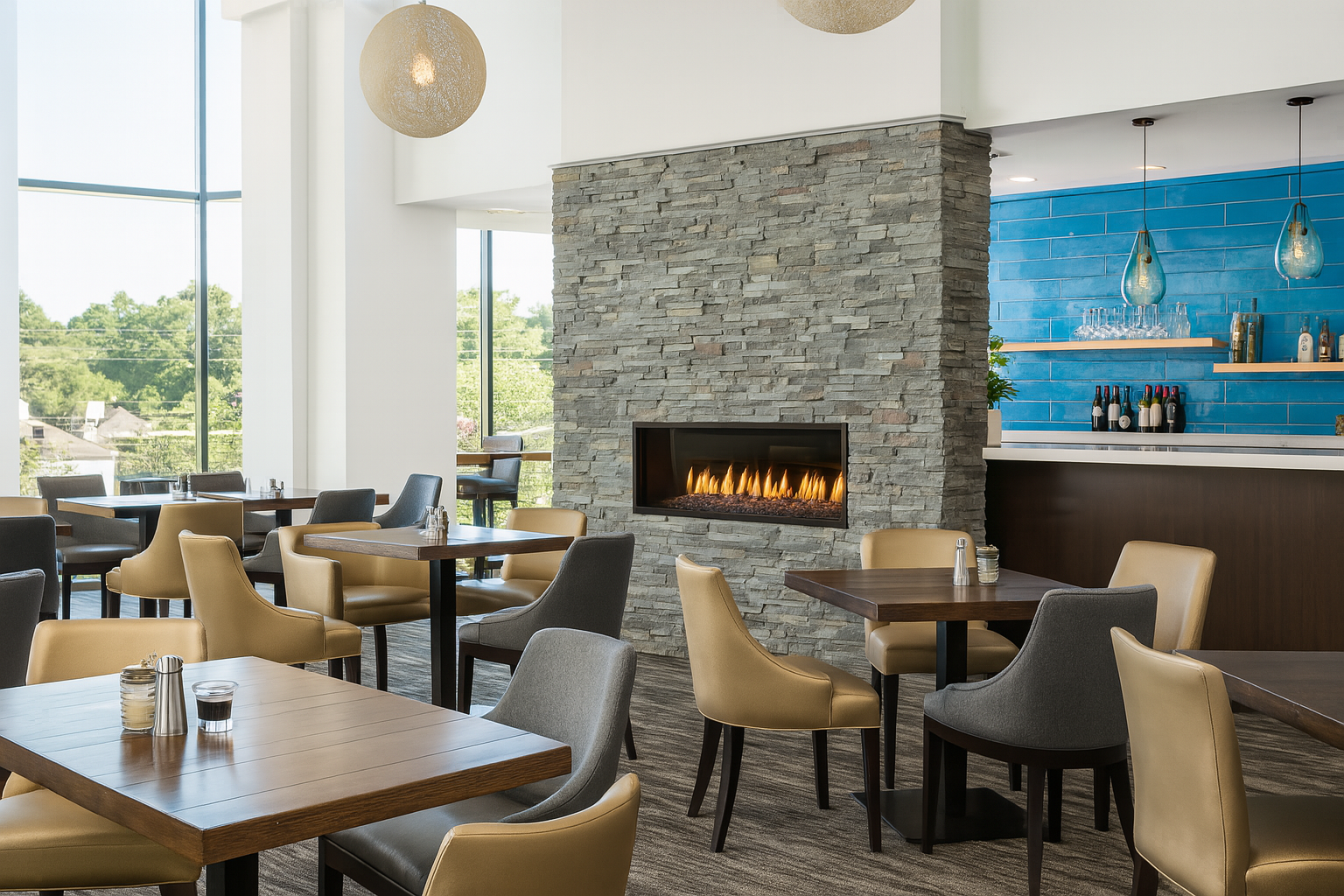 Sedona Dry Stack Faux Stone Panels in Whispering Fog
